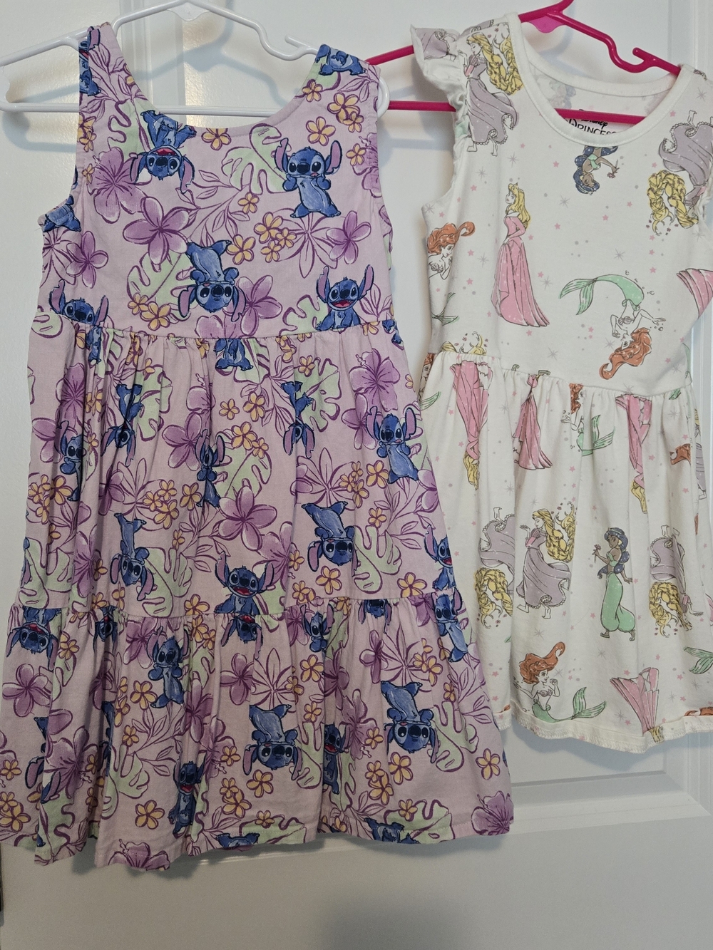*2 For 20* Disney Girls' Dresses - Stitch & Princesses, Size 5t